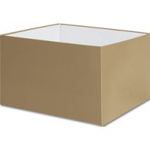 Gold Gift Box Bases, 8 x 8 x 5"