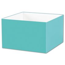 Robin's Egg Blue Gift Box Bases, 8 x 8 x 5"