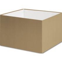 Gold Gift Box Bases, 6 x 6 x 4"