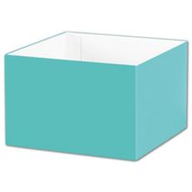 Robin's Egg Blue Gift Box Bases, 6 x 6 x 4"