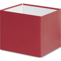 Red Gift Box Bases, 4 x 4 x 3 1/2"