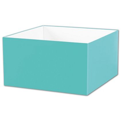 Robin's Egg Blue Gift Box Bases, 10 x 10 x 5 1/2"