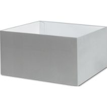 Silver Gift Box Bases, 10 x 10 x 5 1/2"