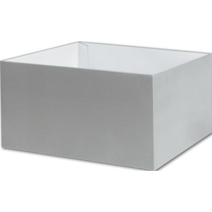 Silver Gift Box Bases, 10 x 10 x 5 1/2"