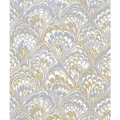 Gold & Silver Feather Gift Wrap, 24" x 100'