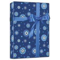 Starry Chanukah Reversible Gift Wrap, 24" x 100'