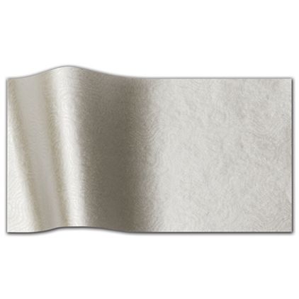 Embossed Silver Swirls Tissue Paper, 20 x 30"