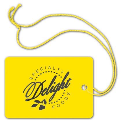 Foil Stamped Tags, Rectangle, 2 x 2 7/8"