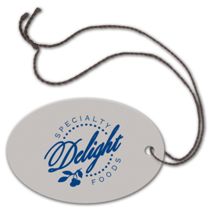 Foil Stamped Tags, Oval, 2 x 3"