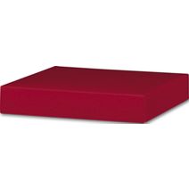 Red Gift Box Lids, 8 x 8 x 1 1/2"