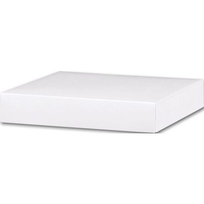 White Gift Box Lids, 8 x 8 x 1 1/2"