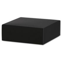Black Gift Box Lids, 4 x 4 x 1 1/2"