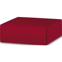 Red Gift Box Lids, 4 x 4 x 1 1/2"