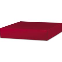 Red Gift Box Lids, 10 x 10 x 2"
