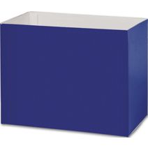 Navy Blue Gift Basket Boxes, 8 1/4x4 3/4x6 1/4