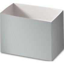 Metallic Silver Gift Basket Boxes, 6 3/4 x 4 x 5"
