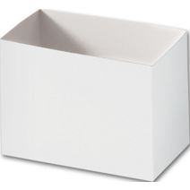 White Gift Basket Boxes, 6 3/4 x 4 x 5"