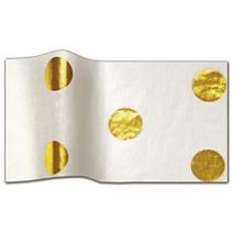 Gold Hot Spots Tissue Paper, 20 x 30"