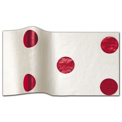 Red Hot Spots Tissue Paper, 20 x 30"