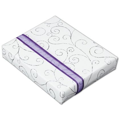 Swirly Curls Jeweler's Roll Gift Wrap, 7 3/8" x 150'