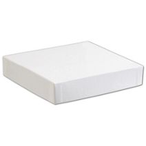 White Hi-Wall Gift Box Lids, 6 x 6"
