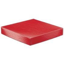 Red Hi-Wall Gift Box Lids, 8 x 8"