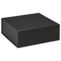 Black Magnetic Closure Gift Boxes, 8 x 8 x 3 1/4"