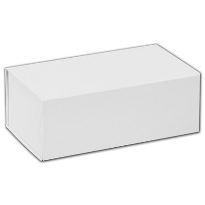 White Magnetic Closure Gift Boxes, 7 x 4 x 2 3/4"