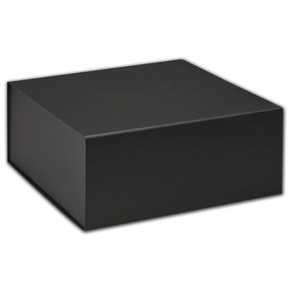 Black Magnetic Closure Gift Boxes, 10 x 10 x 4 1/2"