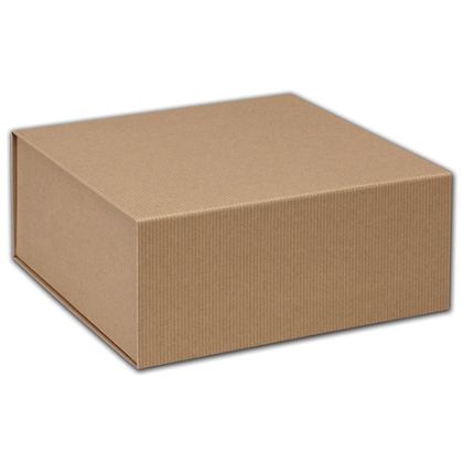 magnetic closure kraft boxes gift stripe larger