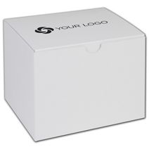 Printed White One-Piece Gift Boxes, 6x4 1/2x4 1/2"
