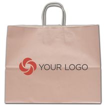 Printed Light Pink Ice Shoppers, 16 x 6 x 12 1/2"