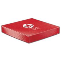 Printed Red Hi-Wall Gift Box Lids, 8 x 8"