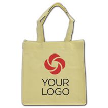 Printed Ivory Non-Woven Shoppers, 10 x 5 x 10"