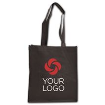 Printed Chocolate Non-Woven Shoppers, 13 x 6 x 15"