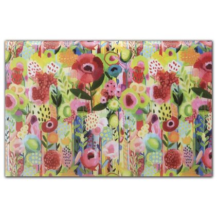 Floral Collage Tissue Paper, 20 x 30"