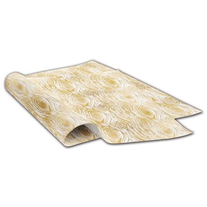 Golden Wood Grain Tissue Paper, 20 x 30"
