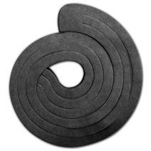 Black Spiro Pack, 3 Swirls Connected, 15" Long
