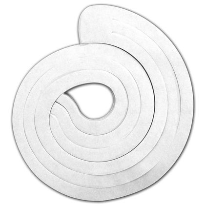 White Spiro Pack, 3 Swirls Connected, 15" Long