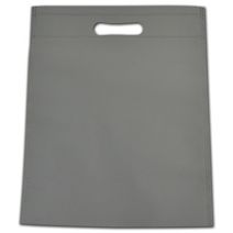 Gray Non-Woven Tuff Seal Merchandise Bags, 10 x 12"