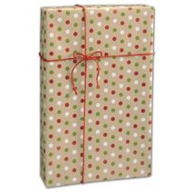 Dotty Kraft Christmas Gift Wrap, 24" x 417'