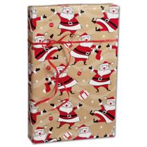 Swingin' Santa Kraft Gift Wrap, 24" x 100'