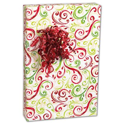 Christmas Swirl Gift Wrap, 24" x 100'