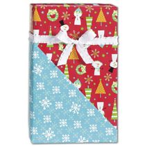 Snow Buddies Reversible Gift Wrap, 24" x 417'