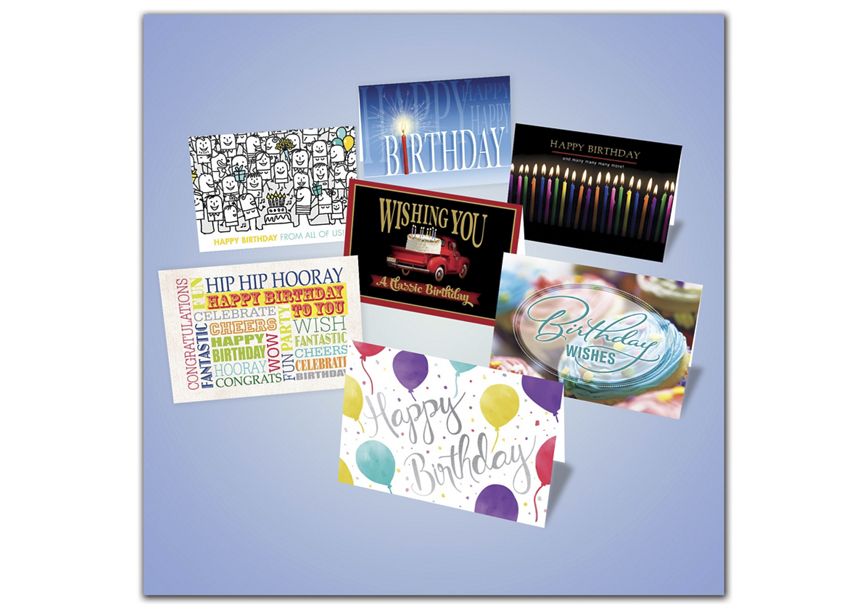 Product image for Birthday Card Bundle Set - 50 Assorted Cards With Envelopes - Item# BDFRESH