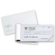 Contemporary Gift Certificates, Booked, Carbonless