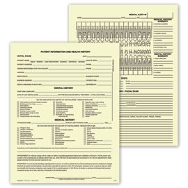 D101-Dental Exam Record, Single SheetD101