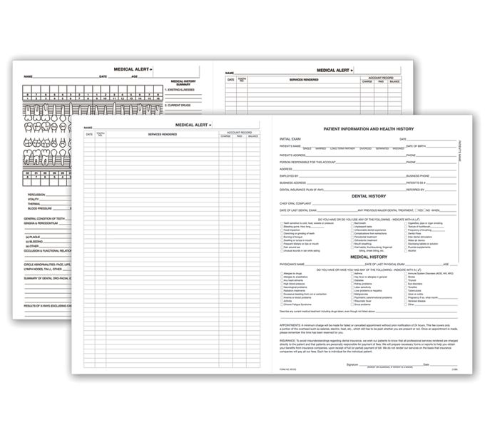 Order Dental Forms: Dental Office Exam Forms Supplies | Deluxe.com