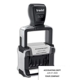 D142-Self-Inking Metal Date Stamp - One ColorD142