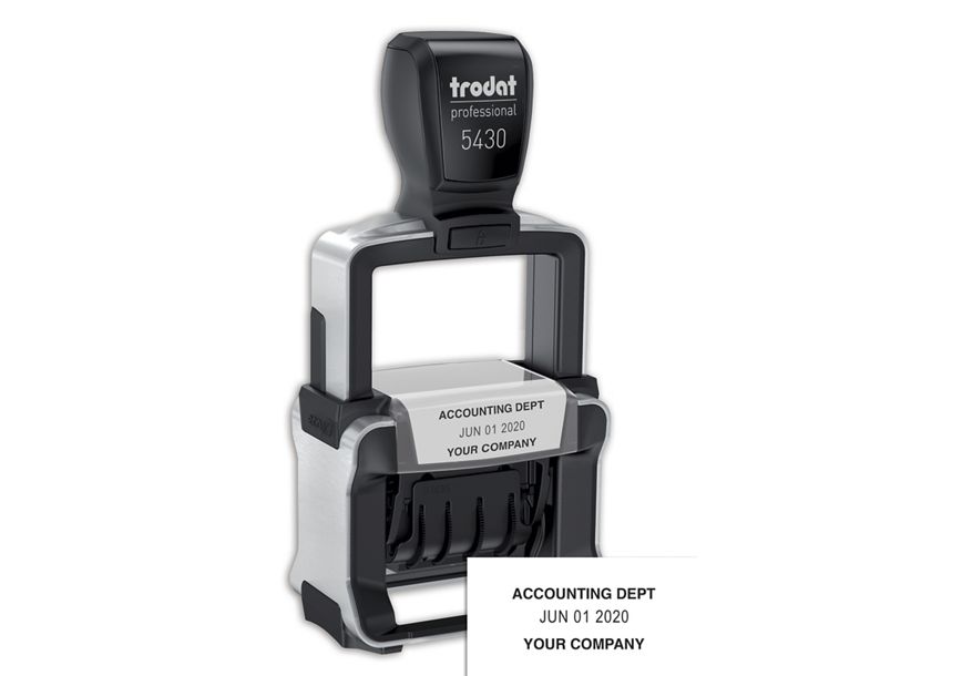 Product image for Self-Inking Metal Date Stamp - One Color - Item# D142